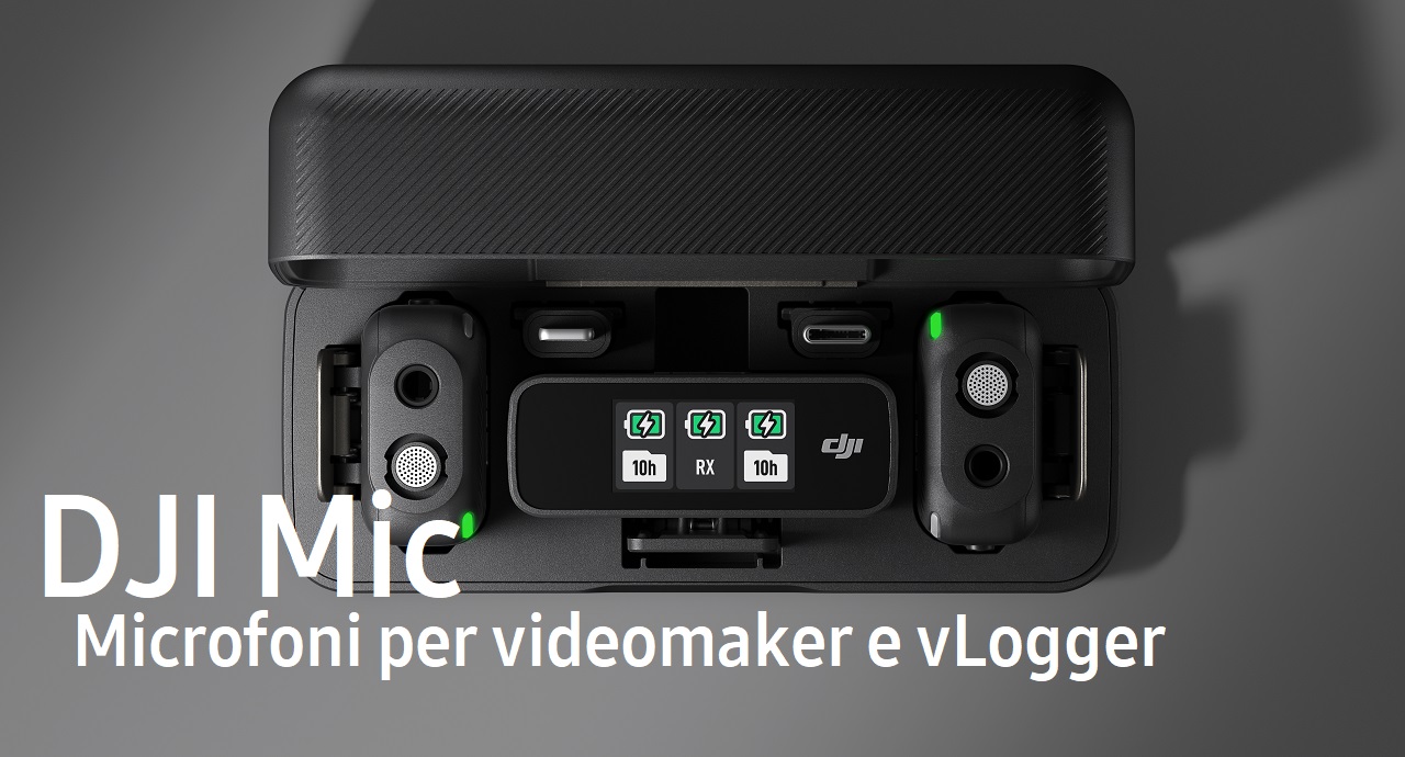 DJI Mic - Custodia per trasporto e ricarica batterie