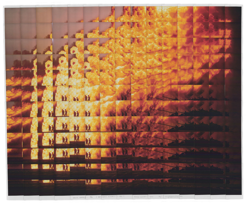 Burgan Kuwait Guerra del Golfo multiplo Galimberti © 2021 Maurizio Galimberti